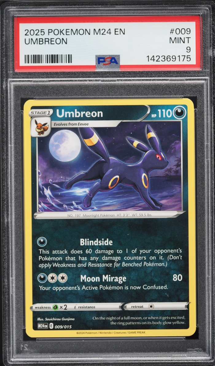 2025 Pokemon Scarlet & Violet McDonald's Collection Umbreon #9 PSA 9 MINT