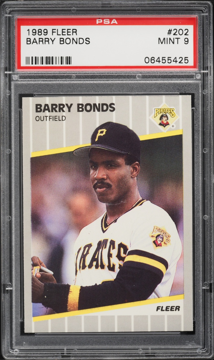 1989 Fleer Barry Bonds #202 PSA 9 MINT