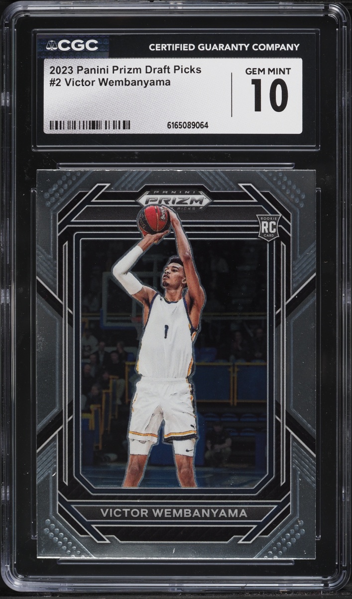 2023 Panini Prizm Draft Picks Victor Wembanyama ROOKIE #2 CGC 10 GEM MINT