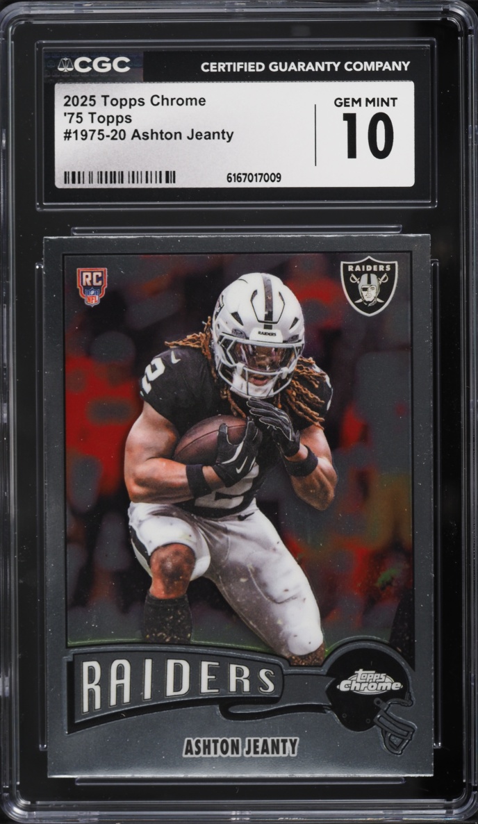 2025 Topps Chrome '75 Ashton Jeanty ROOKIE #1975-20 CGC 10 GEM MINT
