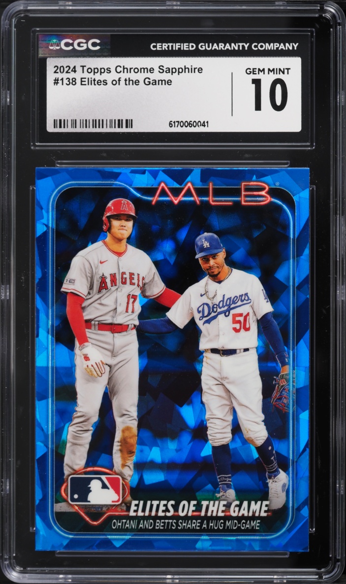 2024 Topps Chrome Sapphire Elites Of The Game Shohei Ohtani & Mookie Betts #138 CGC 10 GEM MINT