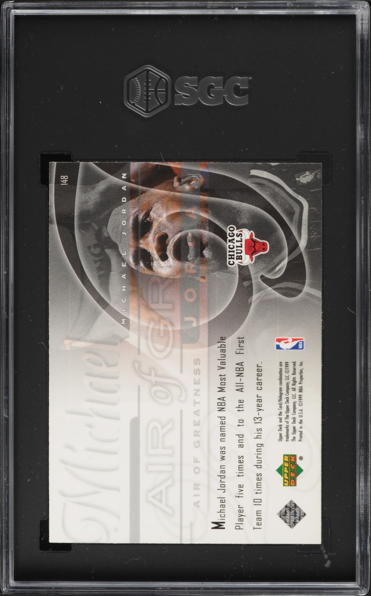 1999 Upper Deck Air Of Greatness Michael Jordan #148 SGC 9 MINT