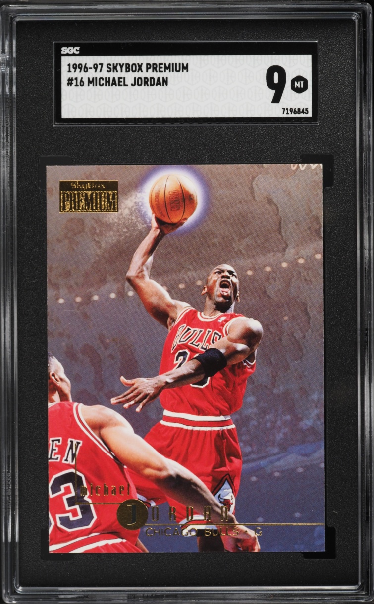 1996 Skybox Premium Michael Jordan #16 SGC 9 MINT