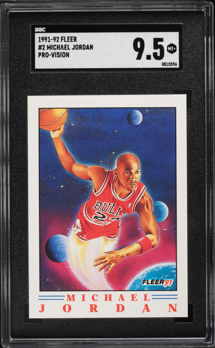 1991 Fleer Pro-Vision Michael Jordan #2 SGC 9.5 MINT+