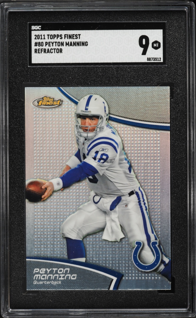 2011 Finest Refractor Peyton Manning #80 SGC 9 MINT