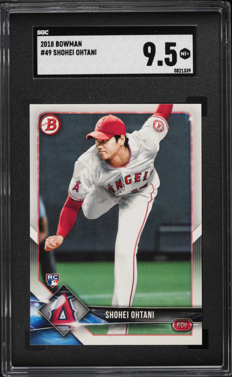 2018 Bowman Shohei Ohtani ROOKIE #49 SGC 9.5 MINT+