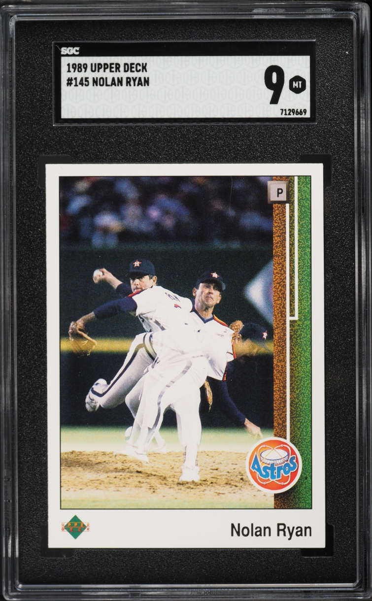 1989 Upper Deck Nolan Ryan #145 SGC 9 MINT