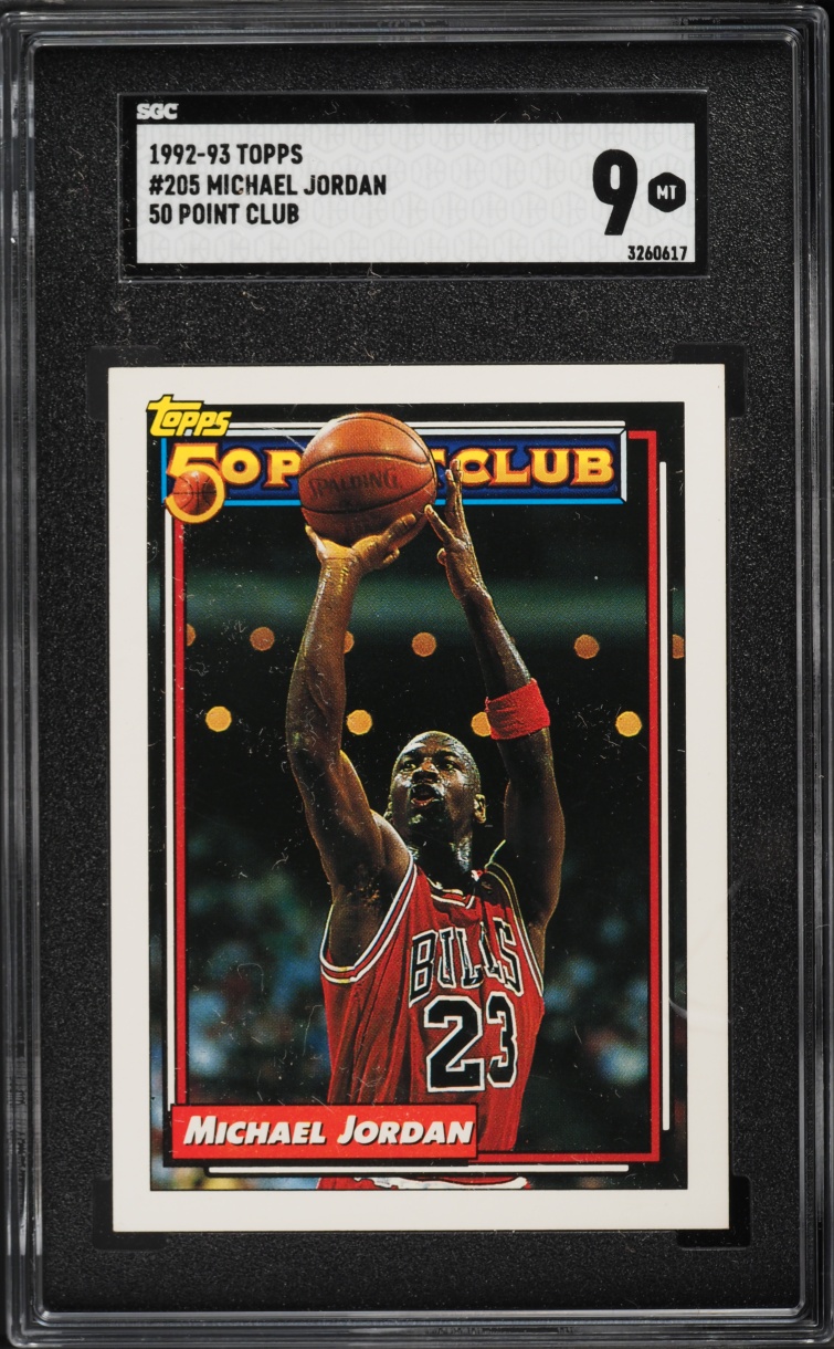 1992 Topps 50 Point Club Michael Jordan #205 SGC 9 MINT
