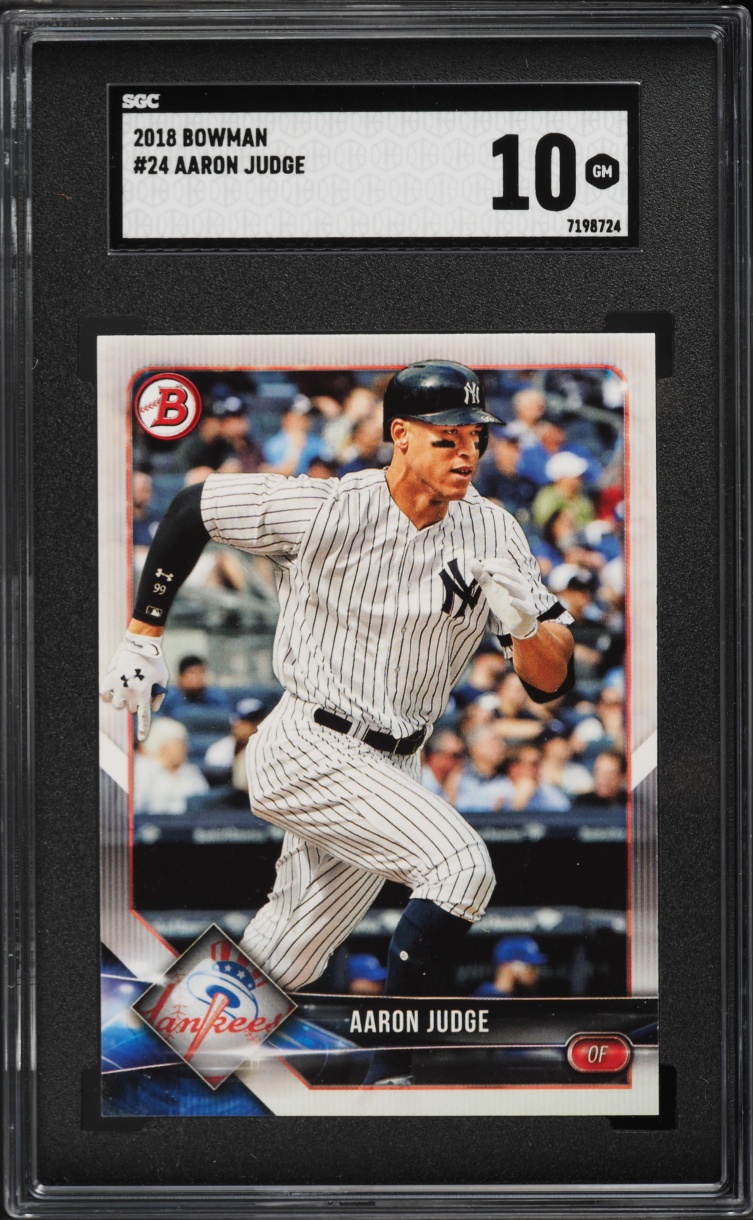 2018 Bowman Aaron Judge #24 SGC 10 GEM MINT