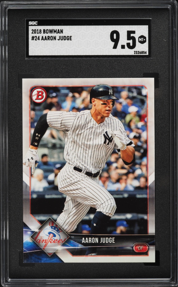 2018 Bowman Aaron Judge #24 SGC 9.5 MINT+