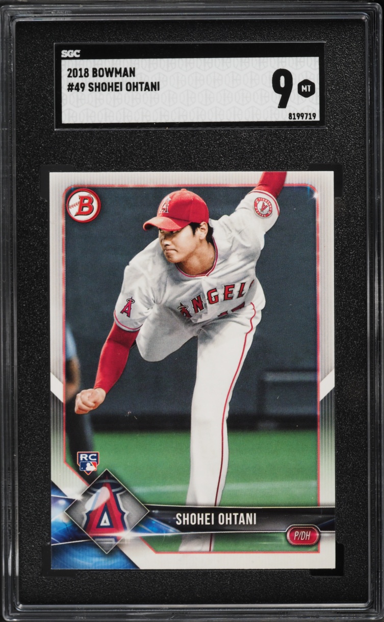 2018 Bowman Shohei Ohtani ROOKIE #49 SGC 9 MINT