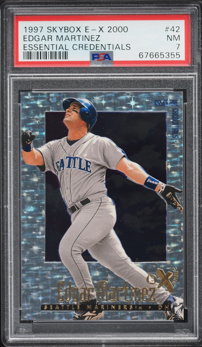 1997 Skybox E-X2000 Essential Credentials Edgar Martinez /99 #42 PSA 7 NRMT