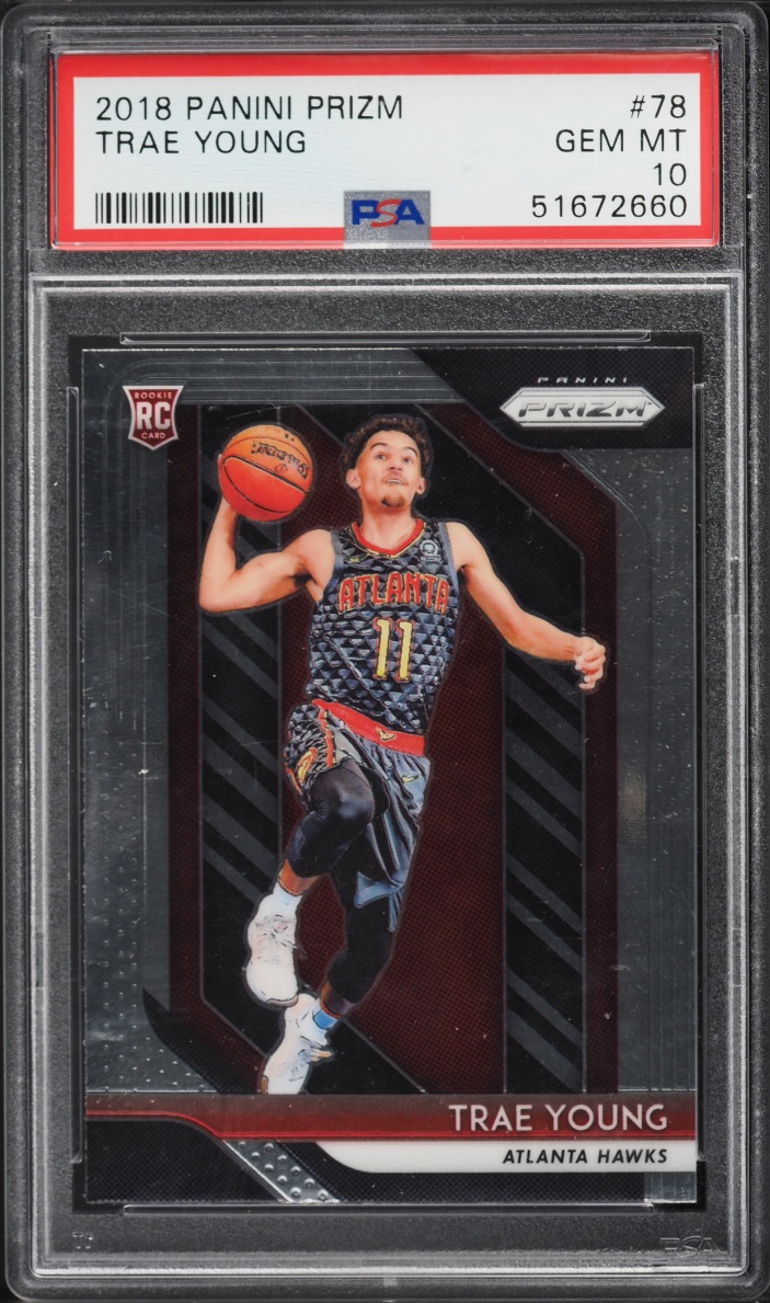 2018 Panini Prizm Trae Young ROOKIE #78 PSA 10 GEM MINT