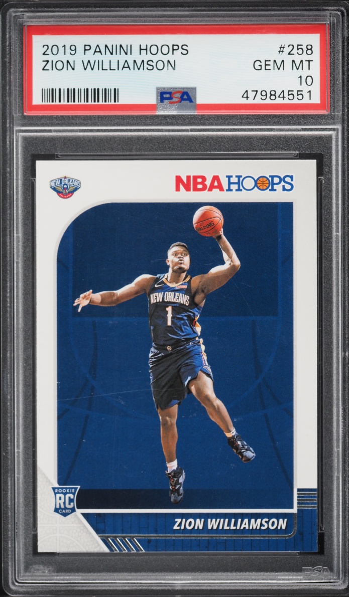 2019 Hoops Zion Williamson ROOKIE #258 PSA 10 GEM MINT