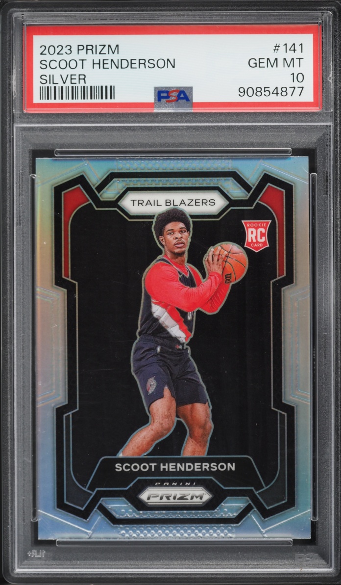 2023 Panini Prizm Silver Scoot Henderson ROOKIE #141 PSA 10 GEM MINT