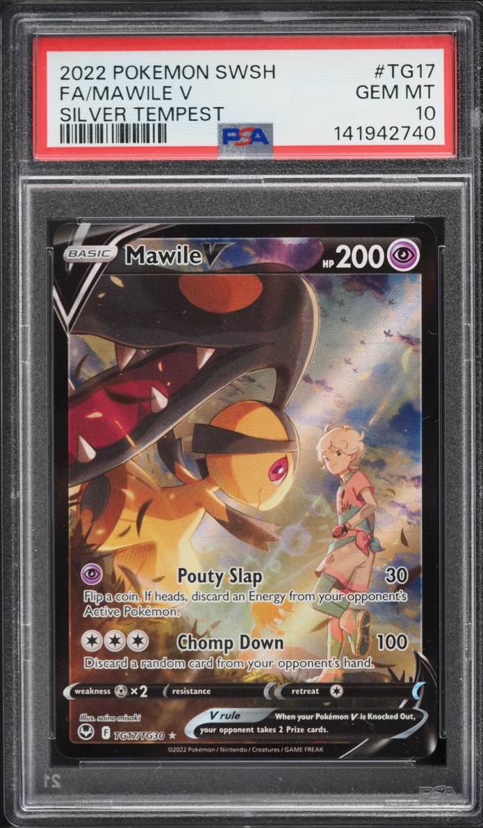 2022 Pokemon Sword & Shield Silver Tempest CHR Mawile V #TG17 PSA 10 GEM MINT