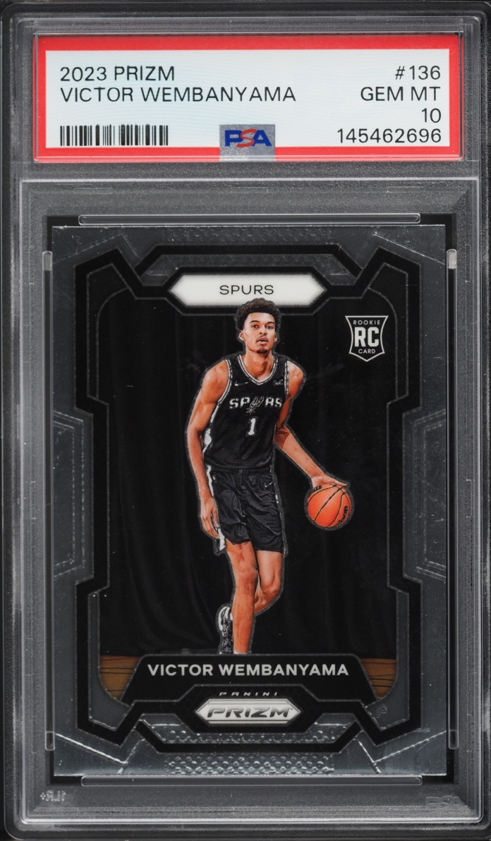 2023 Panini Prizm Victor Wembanyama ROOKIE #136 PSA 10 GEM MINT