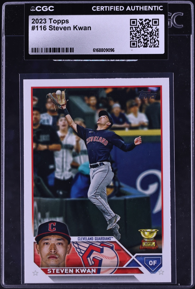 2023 Topps Steven Kwan #116 CGC AUTH