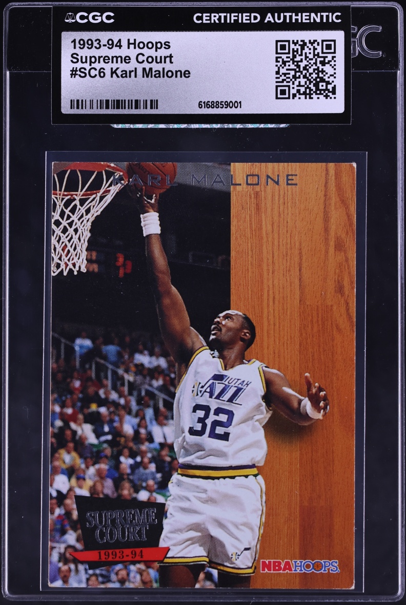 1993 Hoops Supreme Court Karl Malone #SC6 CGC AUTH