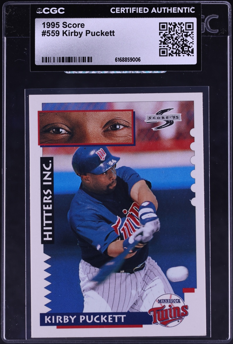 1995 Score Kirby Puckett #559 CGC AUTH