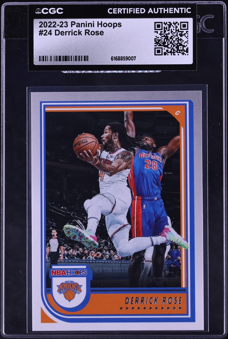 2022 Hoops Derrick Rose #24 CGC AUTH