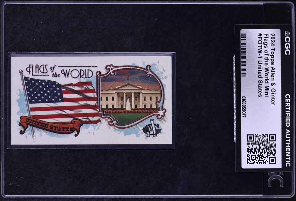 2024 Topps Allen & Ginter Flags Of The World Mini United States #FOTW-1 CGC AUTH