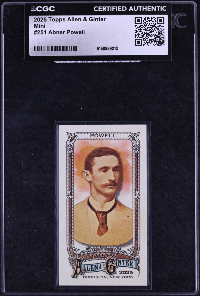 2025 Topps Allen & Ginter Mini Abner Powell #251 CGC AUTH