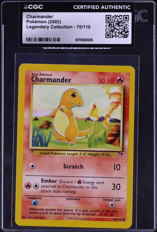 rare pokemon cards charmander 168/165 Art SV2a: Card 151 NM/M Retreat Cost 1 Pokemon Legendary Collection Common Charmander