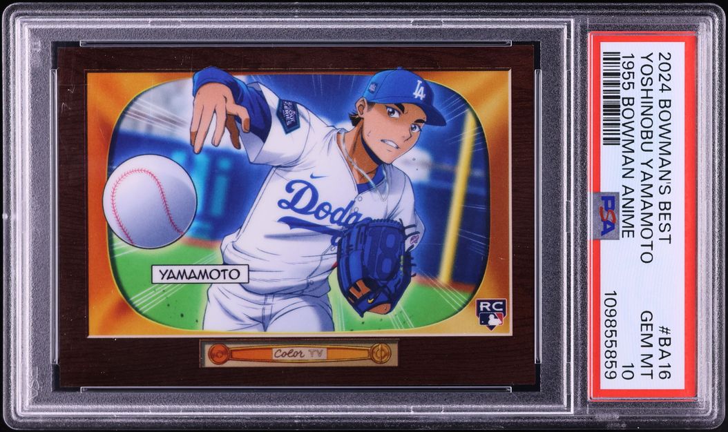 2024 Bowman's Best '55 Anime Yoshinobu Yamamoto ROOKIE #BA-16 PSA 10 GEM MINT