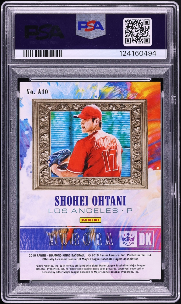 2018 Panini Diamond Kings Aurora Shohei Ohtani ROOKIE #A10 PSA 10 GEM MINT