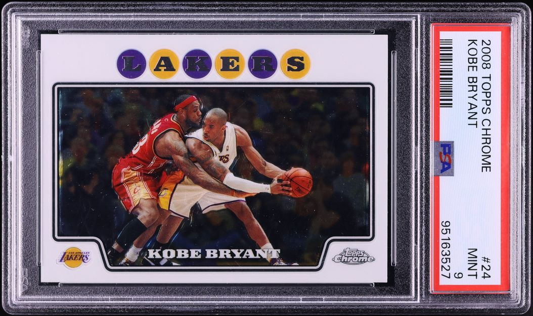 2008 Topps Chrome Kobe Bryant w/ LeBron James #24 PSA 9 MINT