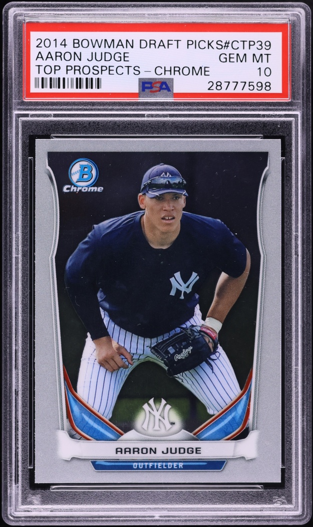 2014 Bowman Chrome Draft Picks Aaron Judge PROSPECT #CTP39 PSA 10 GEM MINT