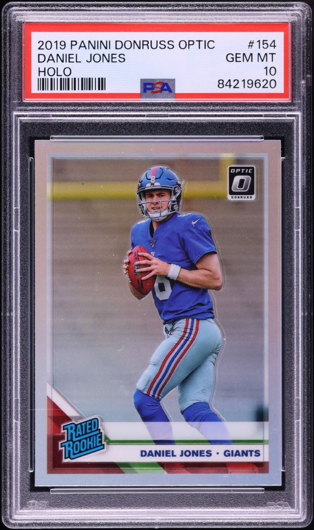 2019 Donruss Optic Holo Daniel Jones ROOKIE #154 PSA 10 GEM MINT