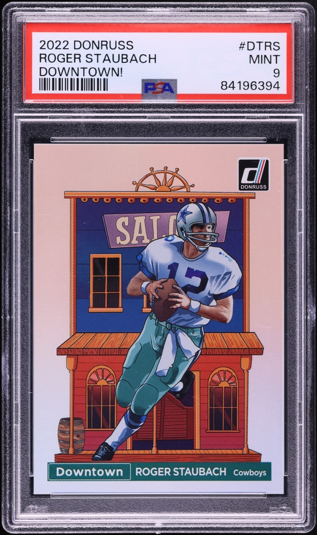 2022 Donruss Downtown Roger Staubach #DT-RS PSA 9 MINT