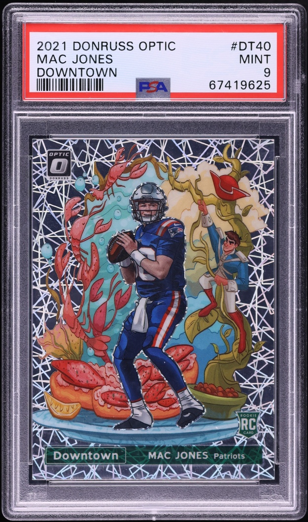 2021 Donruss Optic Downtown Mac Jones ROOKIE #DT-40 PSA 9 MINT