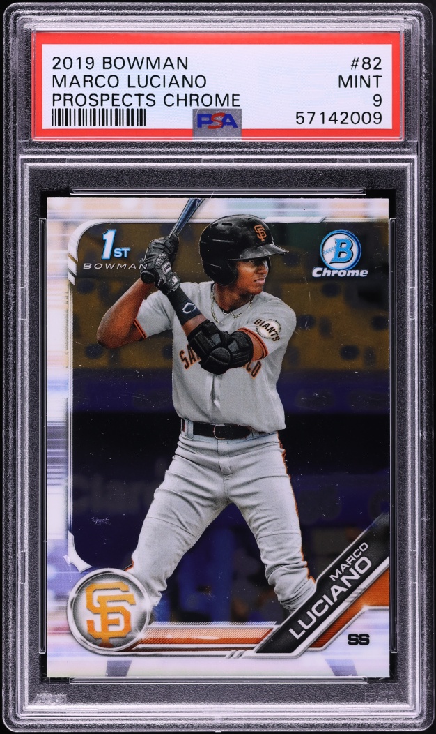 2019 Bowman Chrome Marco Luciano PROSPECT #BCP-82 PSA 9 MINT
