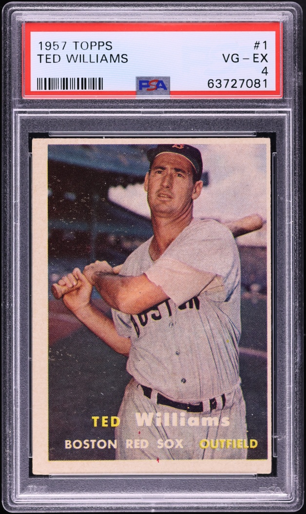 1957 Topps Ted Williams #1 PSA 4 VGEX