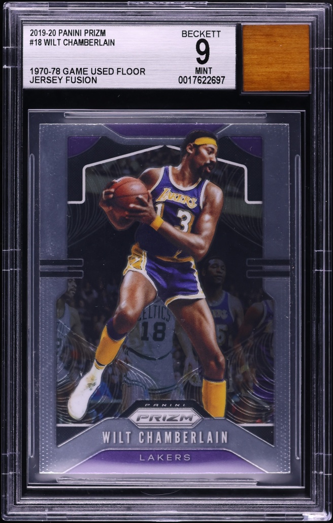2019 Panini Prizm Jersey Fusion Wilt Chamberlain RELIC #18 BGS 9 MINT