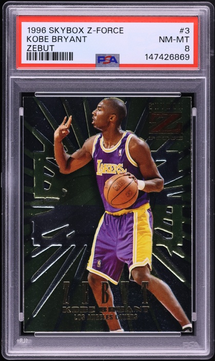 1996 Skybox E-X2000 Credentials Kobe Bryant ROOKIE /499 #30 PSA 9