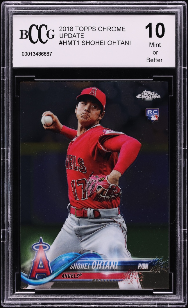 2018 Topps Chrome Update Shohei Ohtani ROOKIE #HMT1 BCCG 10