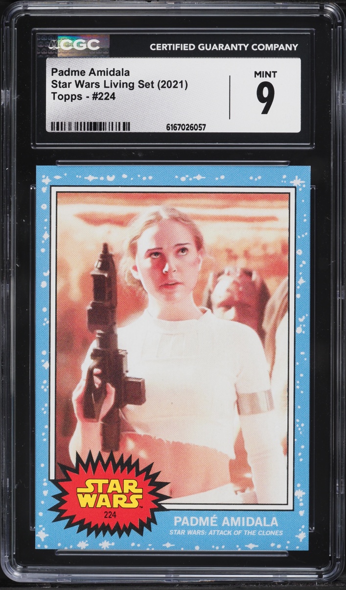 2021 Topps Star Wars Living Set Padme Amidala #224 CGC 9 MINT