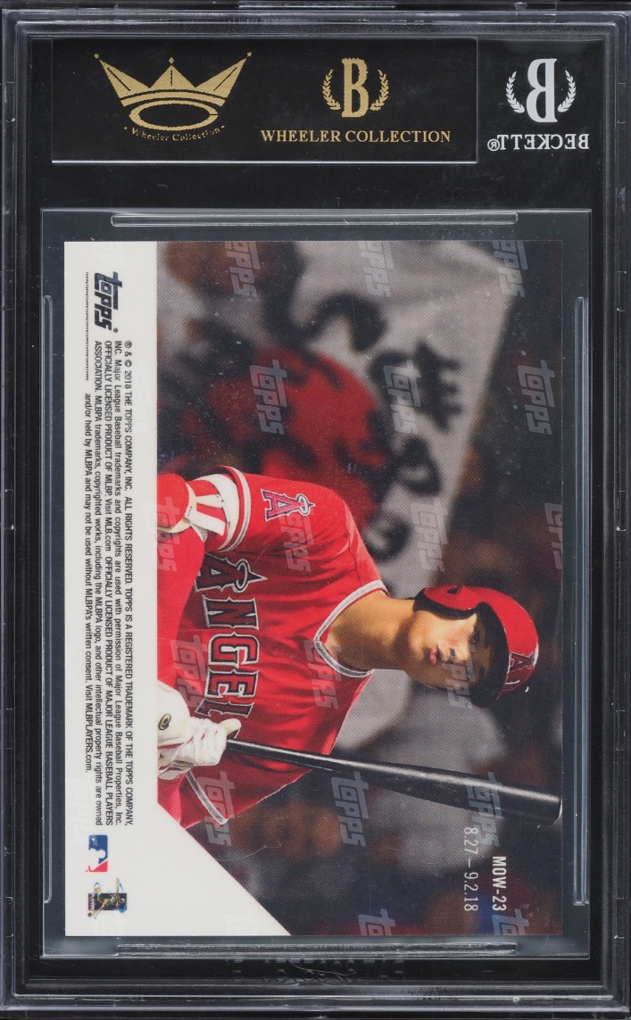 2018 Topps Now Moment Of The Week Shohei Ohtani ROOKIE #MOW23 BGS 10 PRISTINE, BLACK LABEL