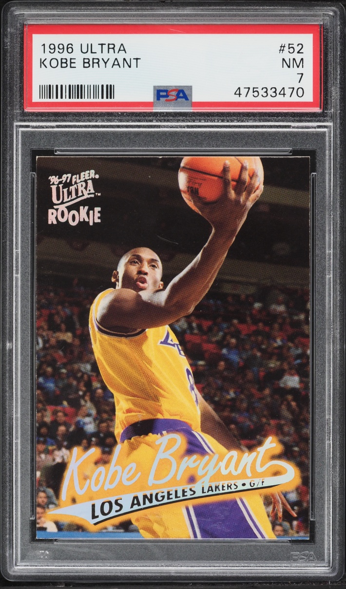 1996 Ultra Basketball Kobe Bryant ROOKIE #52 PSA 7 NRMT
