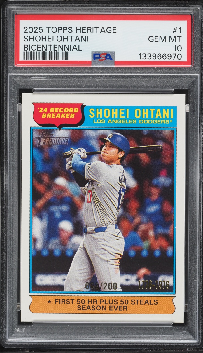 2025 Topps Heritage Bicentennial Shohei Ohtani /200 #1 PSA 10 GEM MINT