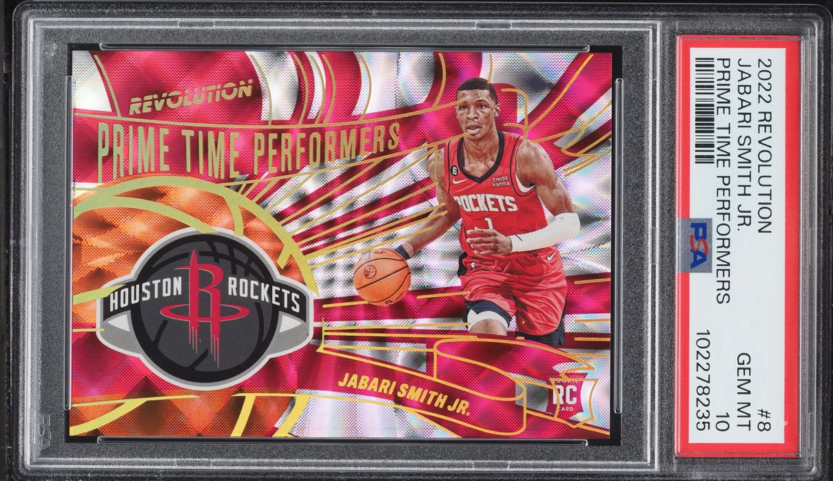 2022 Panini Revolution Prime Time Performers Jabari Smith Jr. ROOKIE #8 PSA 10 GEM MINT