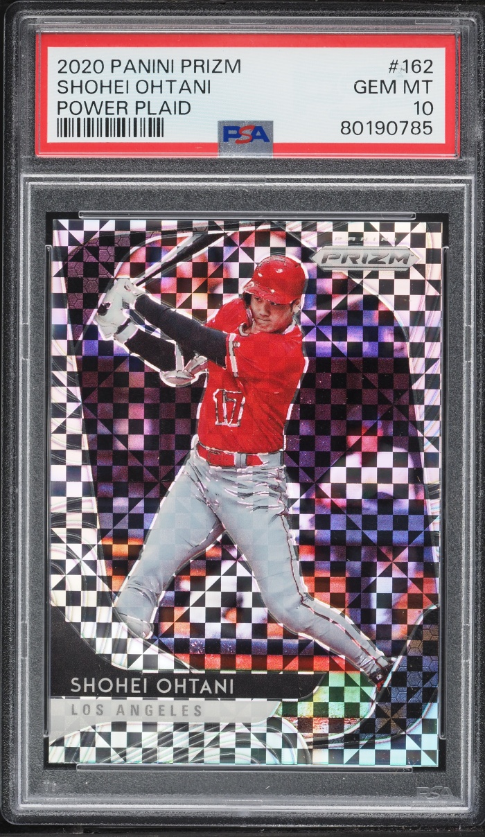 2020 Panini Prizm Power Plaid Shohei Ohtani 75/75 #162 PSA 10 GEM MINT