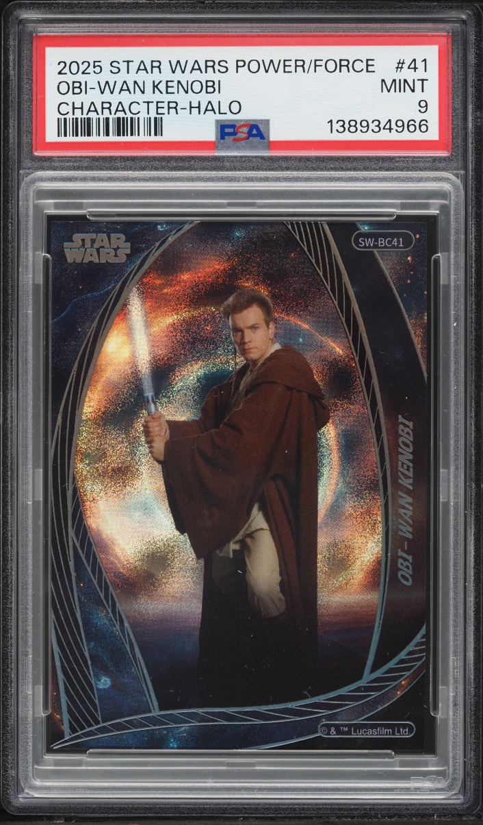 2025 Star Wars Power Of The Force Character Halo Obi-Wan Kenobi /50 #41 PSA 9 MINT