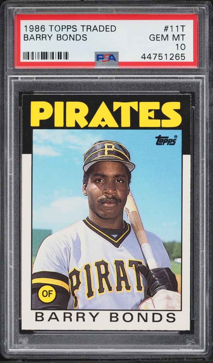 1986 Topps Traded Barry Bonds ROOKIE #11T PSA 10 GEM MINT