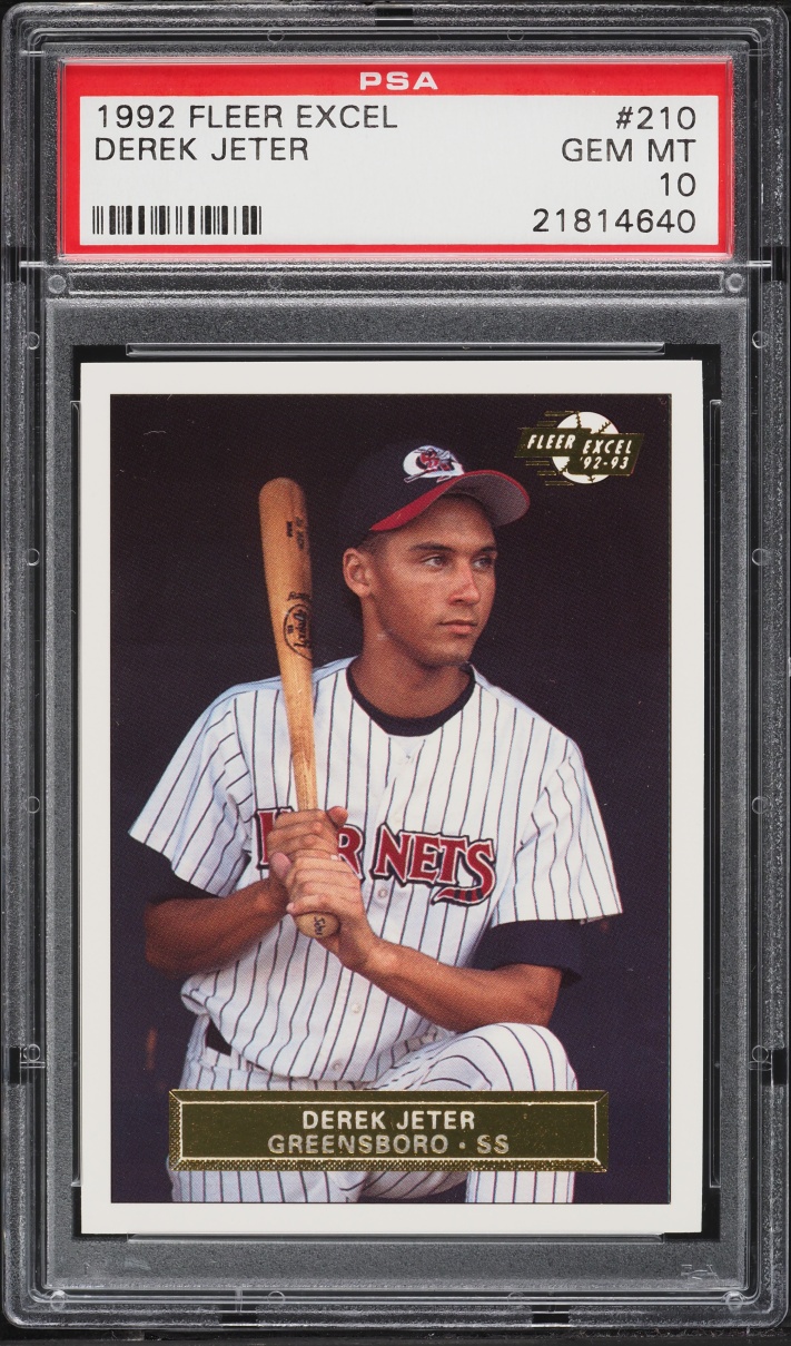 1992 Fleer Excel Derek Jeter ROOKIE #210 PSA 10 GEM MINT