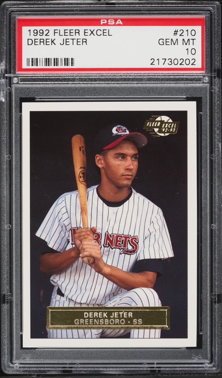 1992 Fleer Excel Derek Jeter ROOKIE #210 PSA 10 GEM MINT
